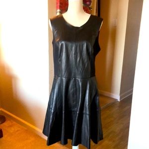 Halogen Black 100% Leather Dress